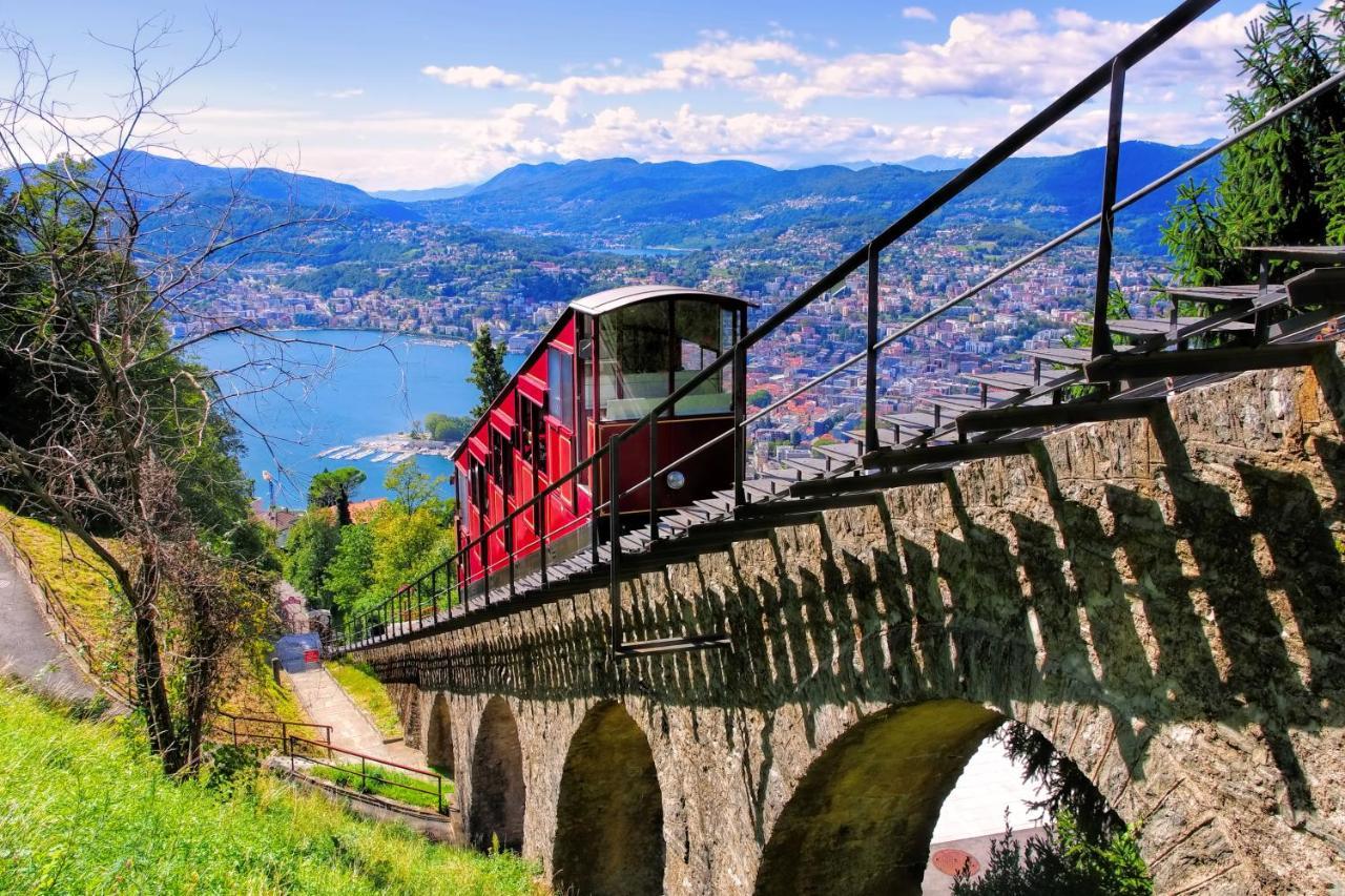Panoramic Penthouse - Happy Rentals Lugano Bagian luar foto