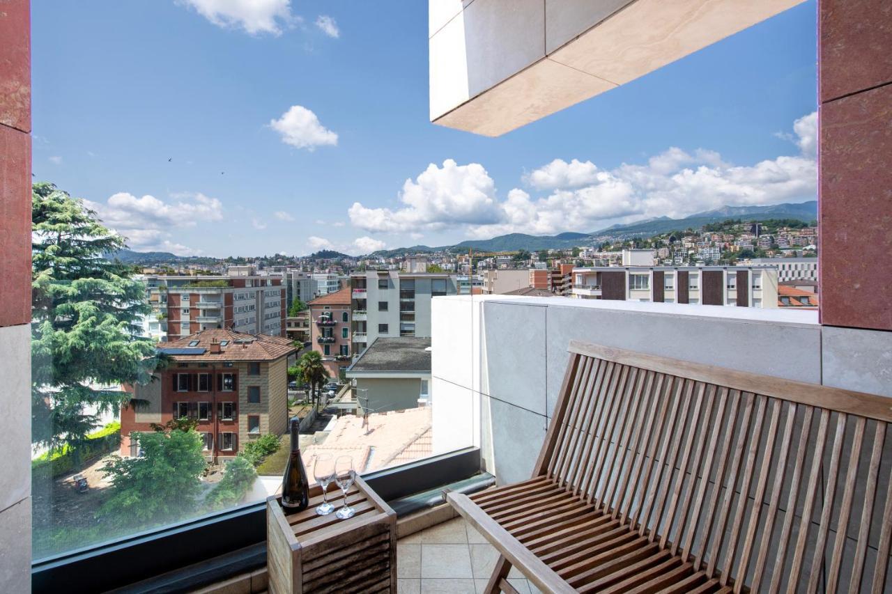 Panoramic Penthouse - Happy Rentals Lugano Bagian luar foto