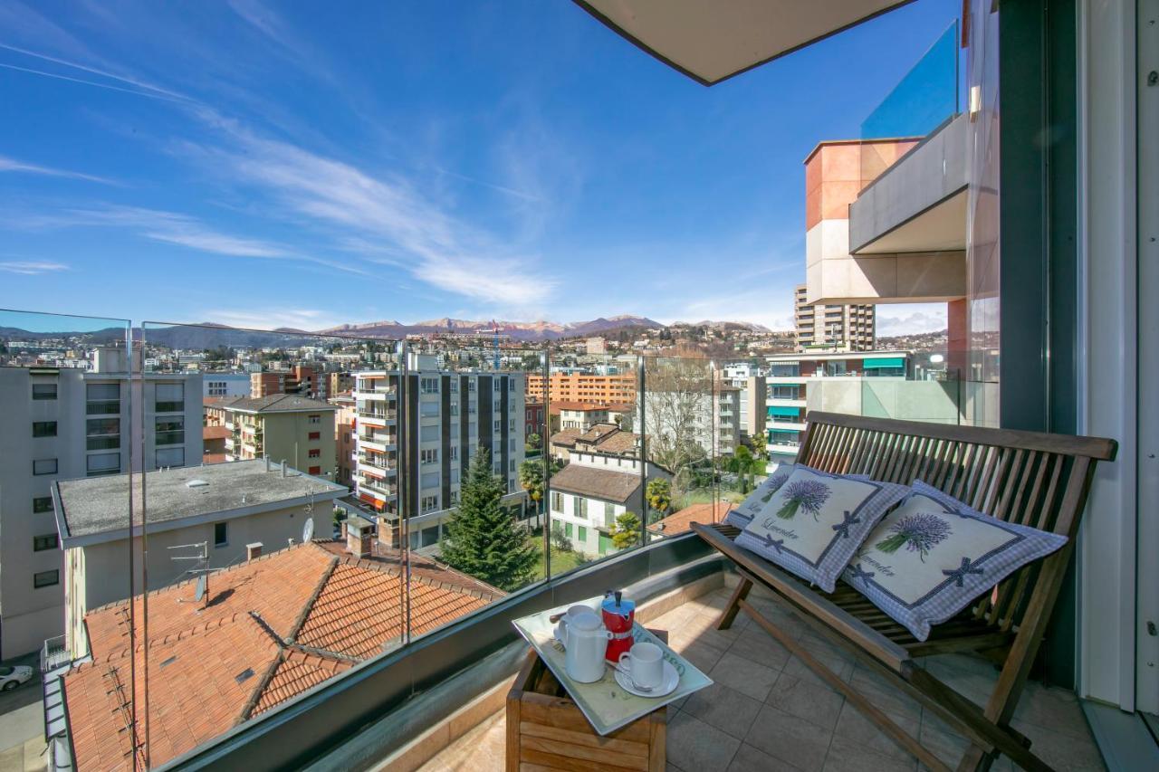 Panoramic Penthouse - Happy Rentals Lugano Bagian luar foto