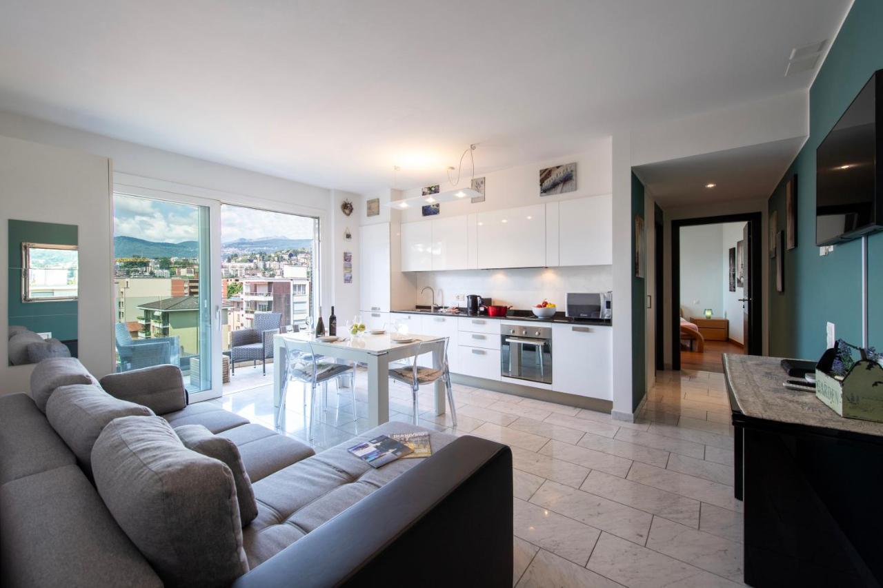 Panoramic Penthouse - Happy Rentals Lugano Bagian luar foto